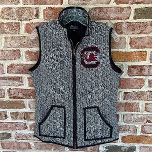 South Carolina Gamecocks full zip sleeveless vest Gameday Couture size M